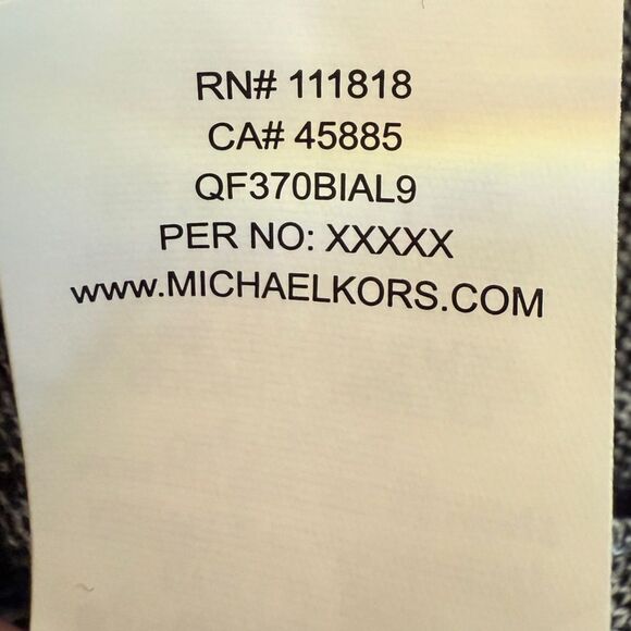NWT Michael Kors Skirt Knit Pencil Women's Designer Black & White Size medium - Picture 9 of 10